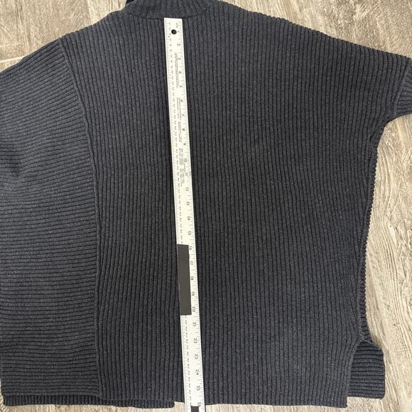 CABI Cocoon Cardigan Slouchy Ribbed Knit Minimalist Lagenlook Slate Gray S - Picture 9 of 12